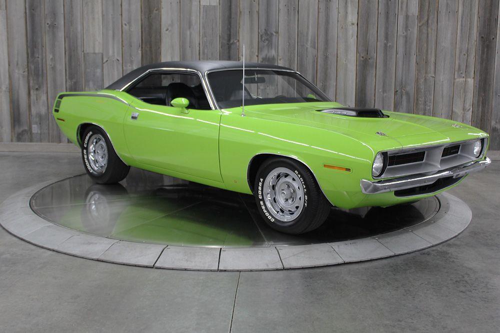 1970 plymouth barracuda hemi sniper fuel injection original sublime green