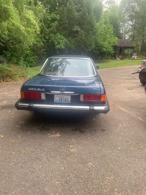 1980 mercedes-benz 450 slc coupe blue rwd automatic
