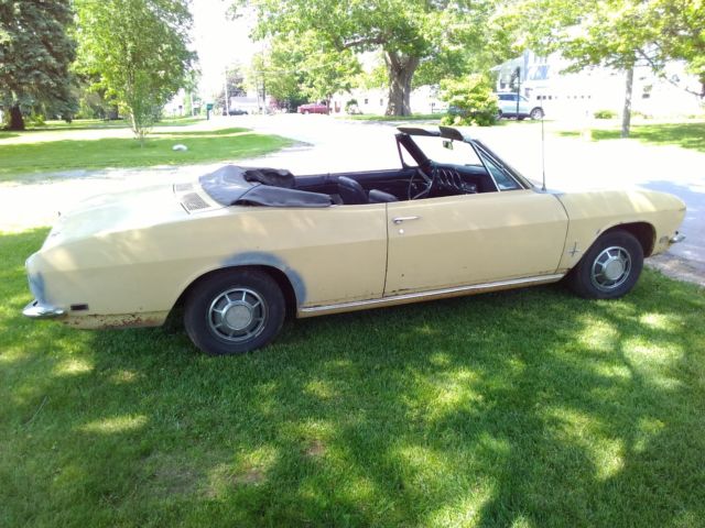 1968 corvair monza 110 convertible. good unrestored car, runs and drives