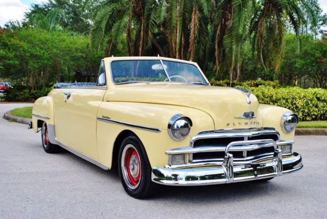 1950 plymouth special deluxe convertible corvette 350 v8 engine !! so much fun!