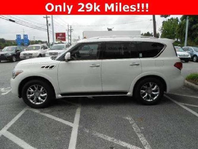 moonlight white 2011 infiniti qx56 sport luxury suv*navigation*dvd*car in greensboro, nc