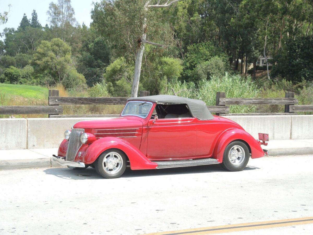 all steel fully restored 1936 cabriolet, tci chassis, 302 ford, ac and heat