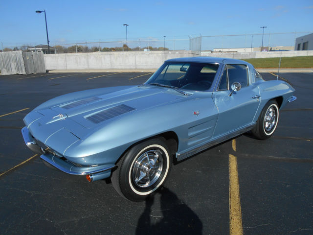 1963 chevrolet split window corvette, numbers matching,frame off restoration