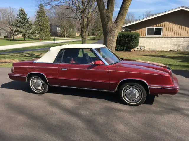 1984 chrysler lebaron convertable with 49,000 miles