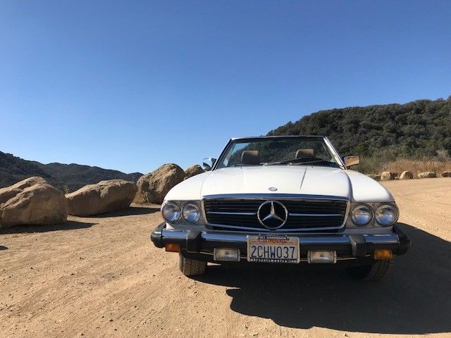 spectacular white 1985 mercedes benz 380sl 57k miles