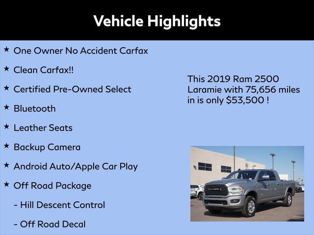 2019 ram 2500 laramie mega cab 4x4 6'4' box