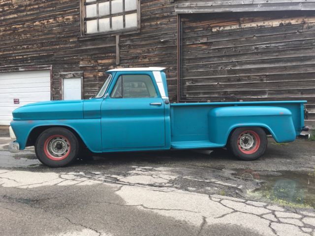 1964 chevrolet c10 custom cab big back window long box step side rat rod 4 speed