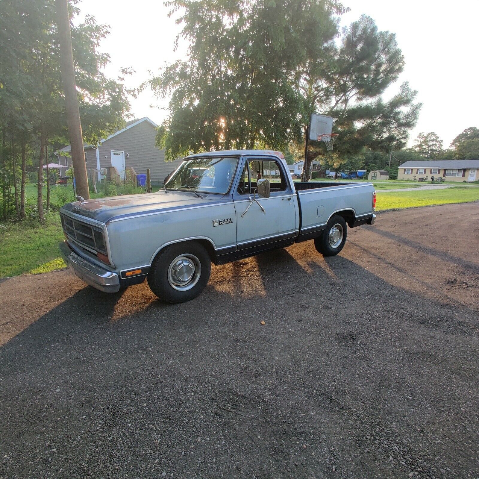 1986 dodge d150 pickup blue rwd automatic d150