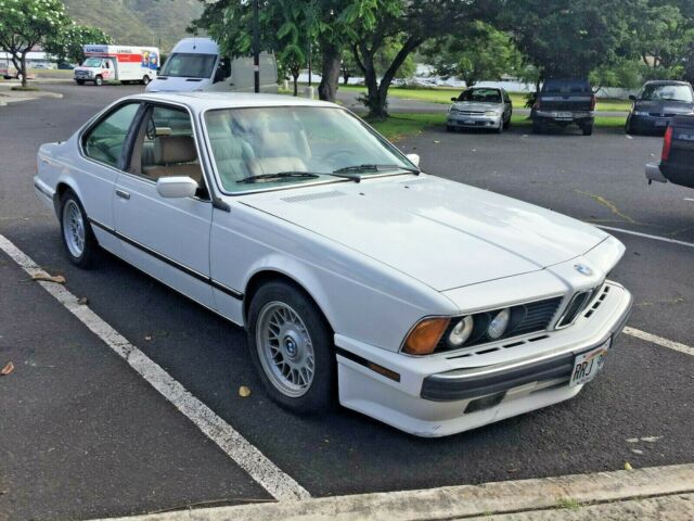1988 bmw 635csi 2nd owner original bmw automatic coupe alpine wht natur leather
