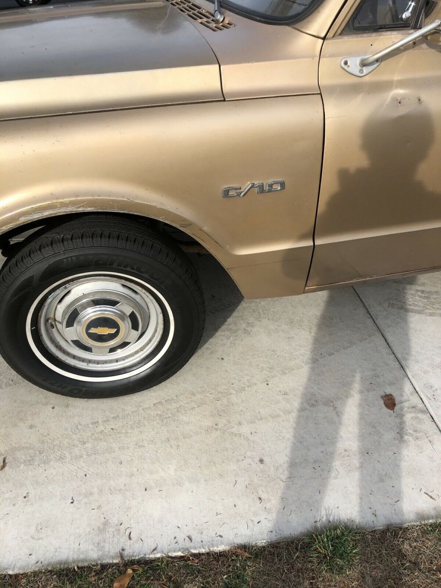 1969 chevrolet c-10 pickup brown rwd automatic fleetside