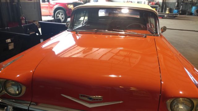 stunning numbers matching rare 1958 chevy impala convertible with a/c