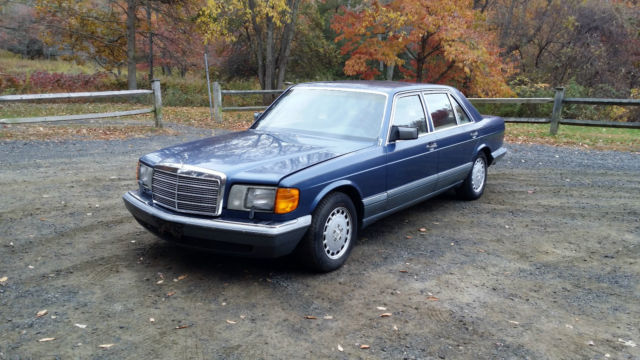 1986 mercedes-benz 420 sel low mileage sunroof original window sticker
