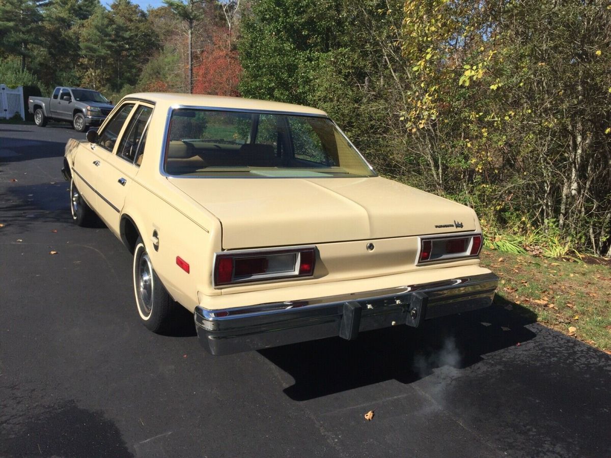 1980 plymouth volare 3.7 sedan brown rwd automatic base