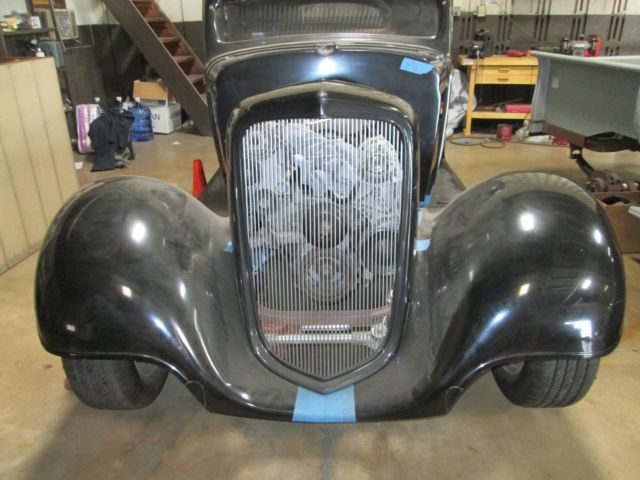 chevrolet chevy chopped 3 window coupe hot rod outlaw rolling project