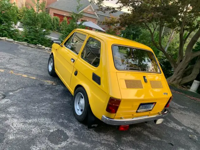 1976 fiat 126p polski yellow on black 4 speed excellent condition no reserve