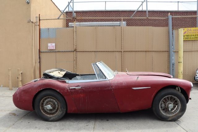 1963 austin healey 3000 mk ii 0 red
