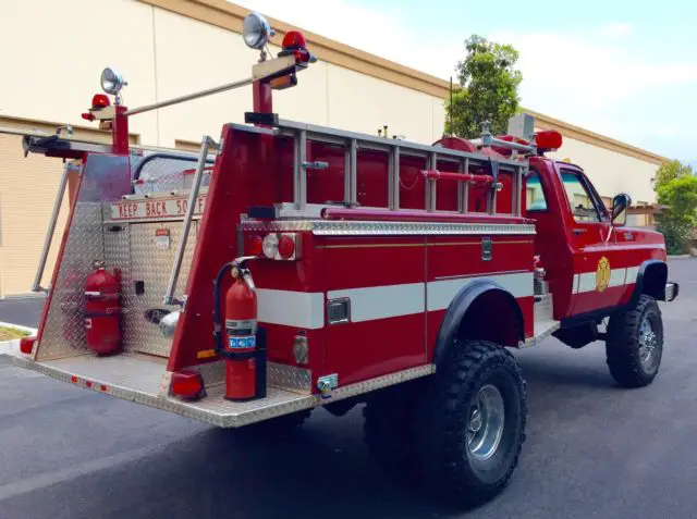 1978 chevy k-30 1 ton 4x4 brush truck firetruck