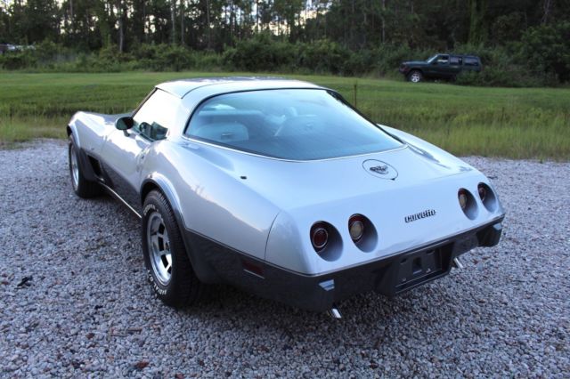 1978 chevrolet corvette 25th silver anniversary 48k original miles a/c p/s p/b