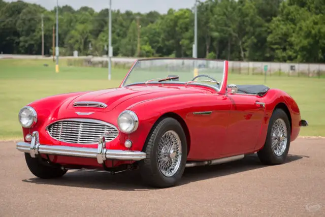 1957 austin-healey 100-6 - red hot wow factor