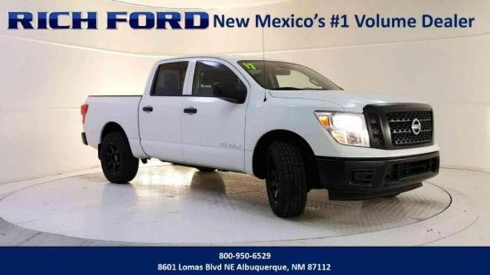 2017 nissan titan s 4x4 s 4dr crew cab for sale in albuquerque, new mexico