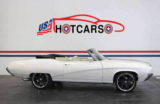 1969 buick skylark convertible - pearl white on white with black top