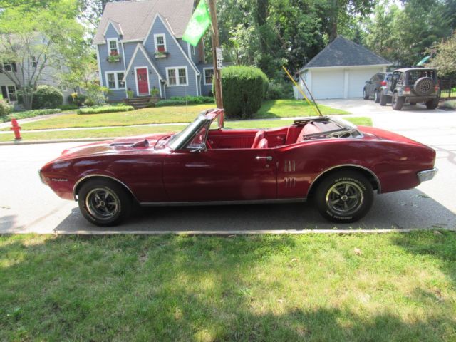 1967 pontiac firebird 400 4-speed tribute convertible