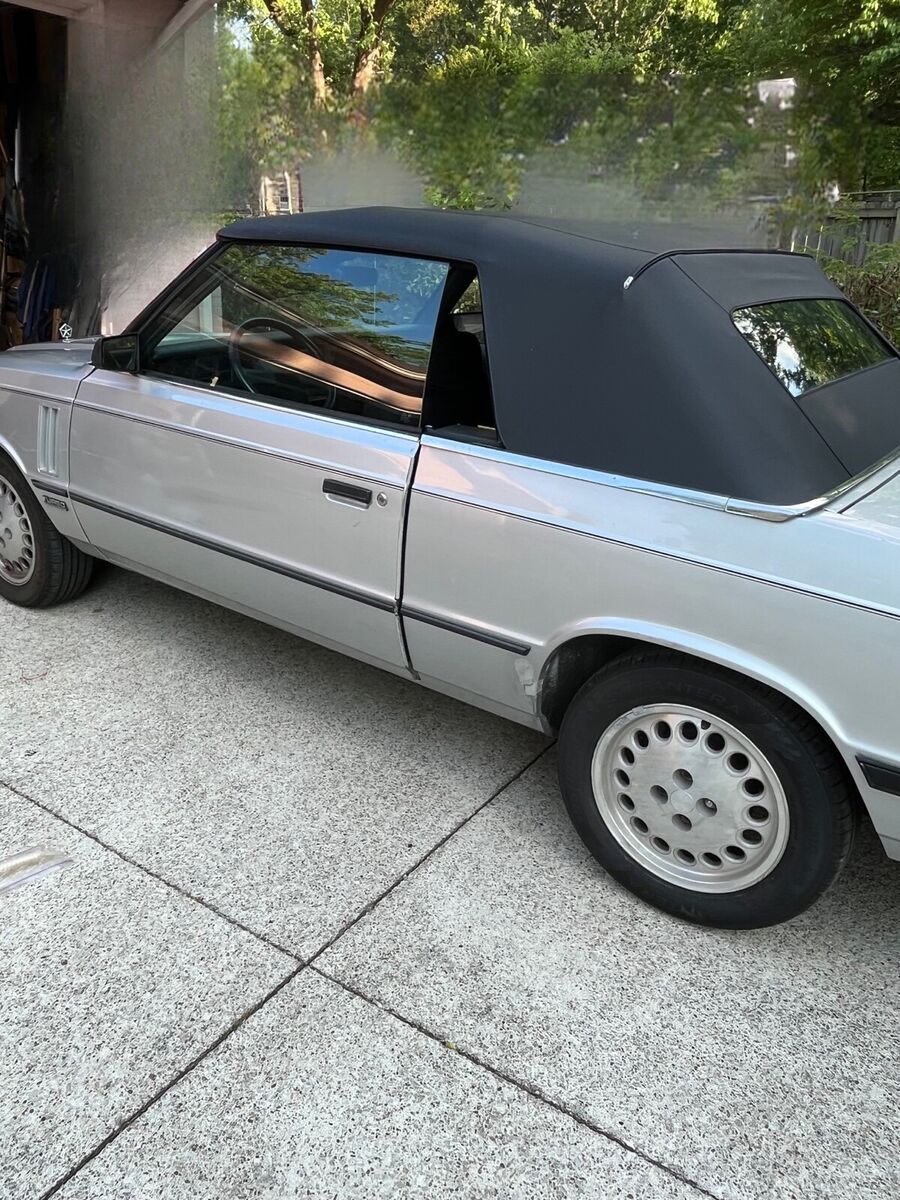1985 dodge 600 convertible grey fwd automatic