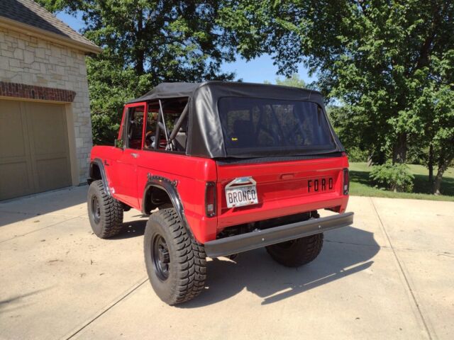 1969 ford bronco suv red 4wd manual sport