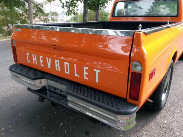1971 chevy c20 long box bed pickup show&tow factory a/c fuel injected o/d short
