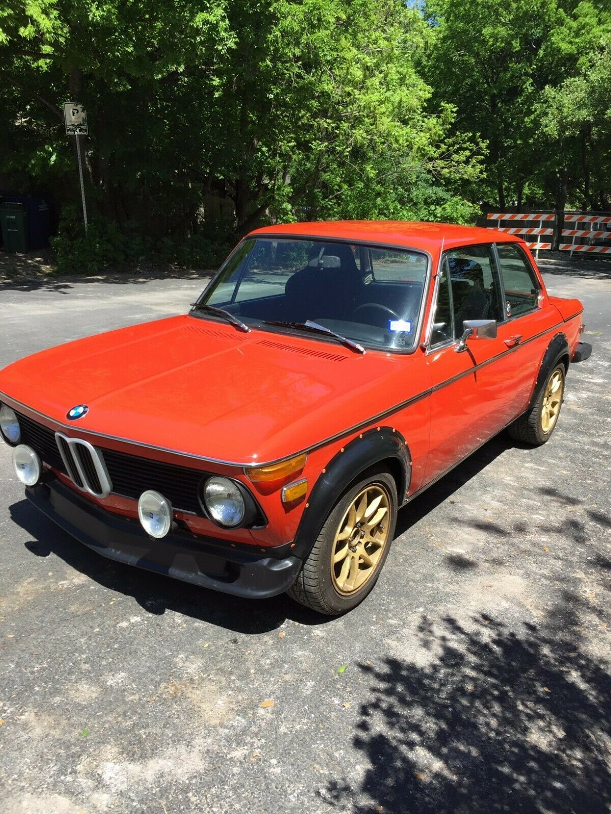 1976 bmw 2002, fresh orange paint, std trans, rebuilt engine, new tires, battery