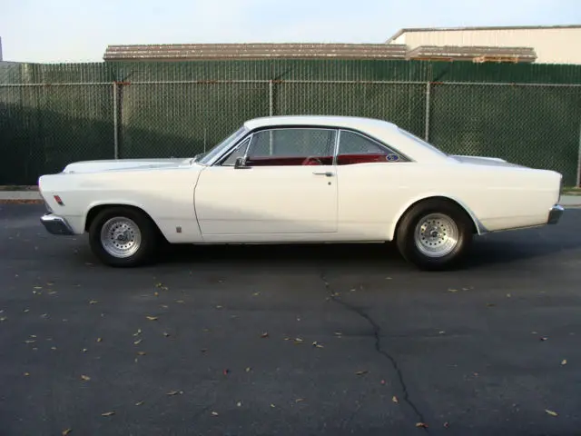1966 ford fairlane gta - big block 427, c6 trans, white/red, restored, very nice