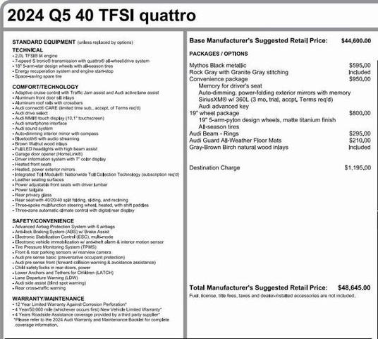 2024 audi q5 40 premium