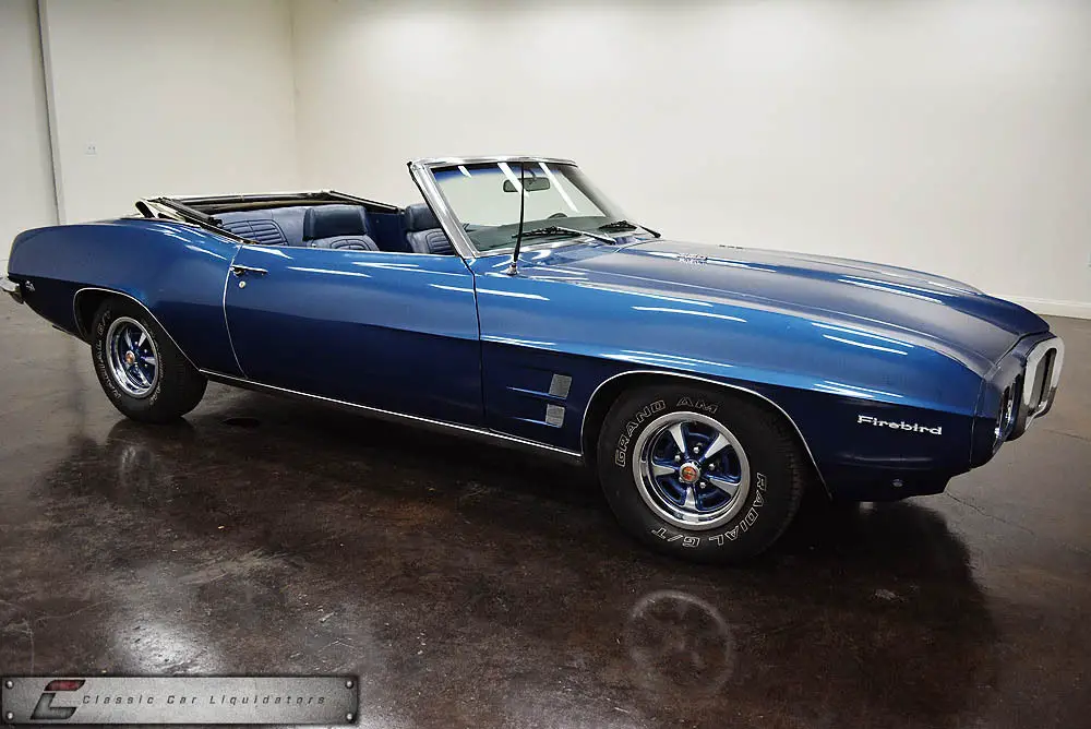 1969 pontiac firebird convertible 350 v8 automatic power brakes console buckets