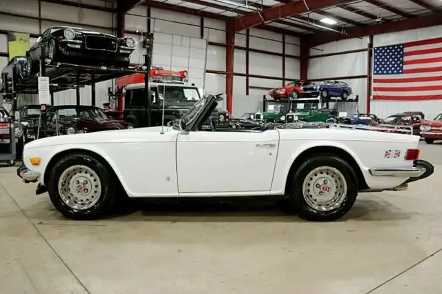 1976 triumph tr6 51655 miles white convertible 2.5l 6-cylinder 4-speed manual