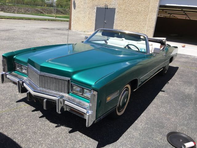 1976 cadillac eldorado conv green, metallic green with 60310 miles available now