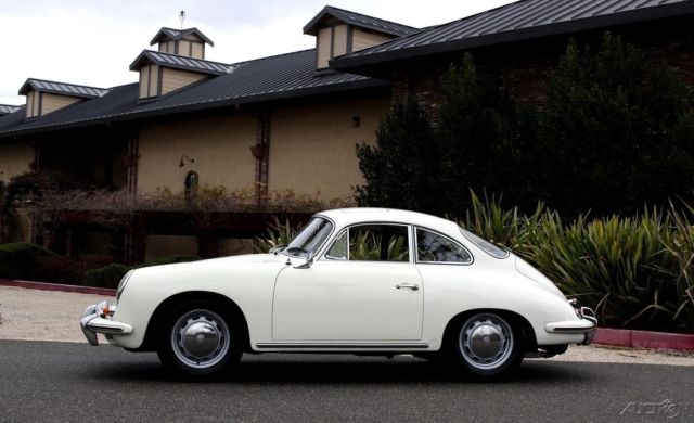 1965 porsche 356sc electric-sunroof coupe 1 owner #match garaged ca black plates