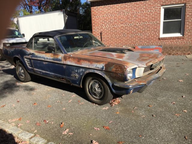 1966 ford mustang convertible 289 4-speed a-code project