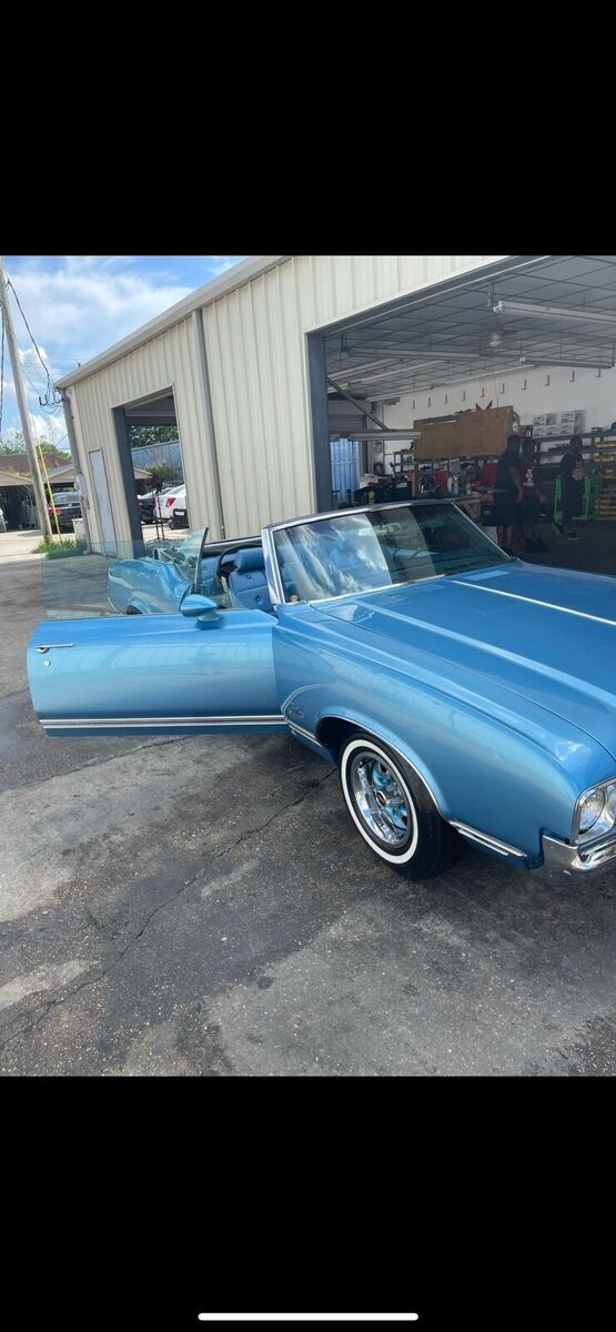1970 oldsmobile cutlass supreme convertible blue rwd automatic