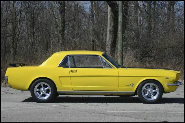 1966 ford mustang c-code 84,229 miles yellow 289 v8 automatic