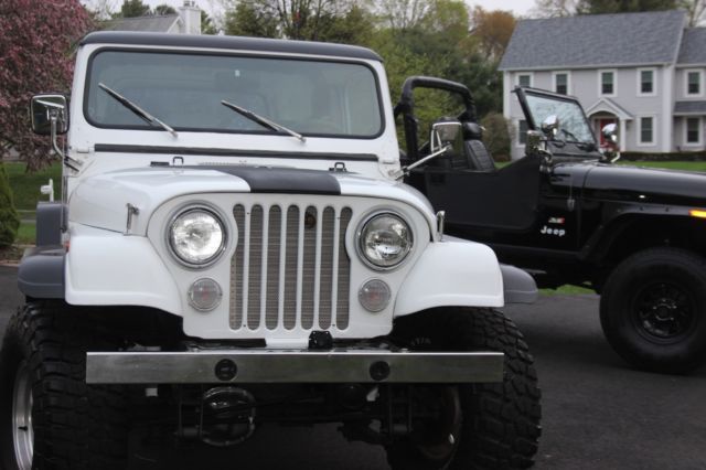 jeep cj7 restored - california classic rust free mint condition with rare a/c
