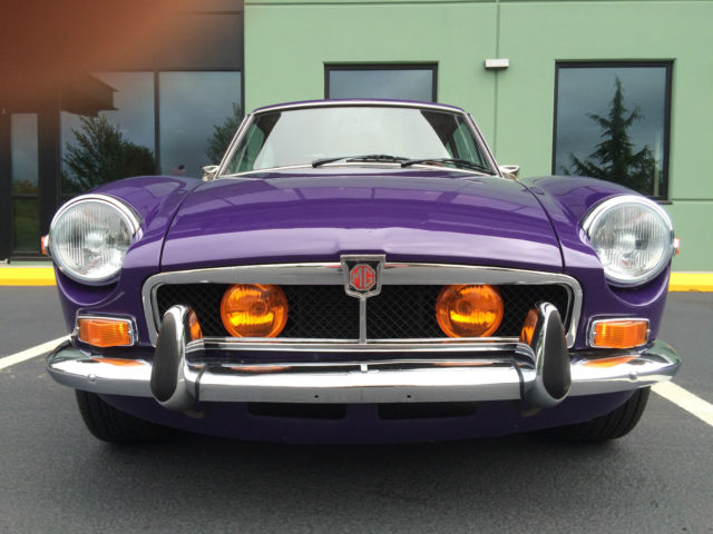 1974 mgb gt – matching numbers – rare aconite color
