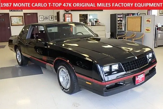 1987 chevrolet monte carlo ss t-top