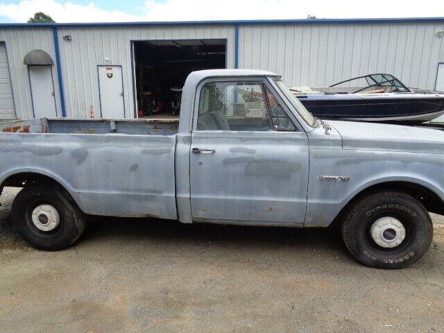 1971 chevy c10 custom cab 327 v8 3 speed automatic title long bed runs good