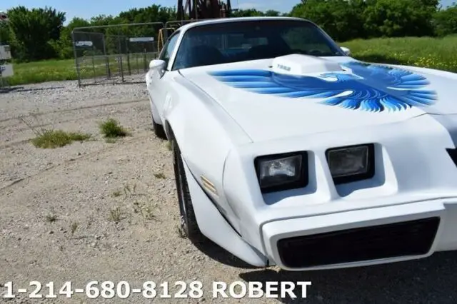 1980 pontiac trans am 76,780 miles white coupe v8 5.7l automatic