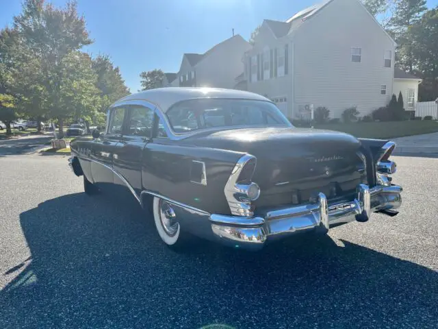 1955 buick roadmaster sedan black rwd automatic 72