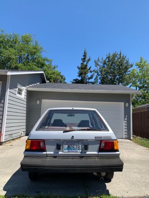 1985 toyota tercel hatchback grey fwd automatic deluxe
