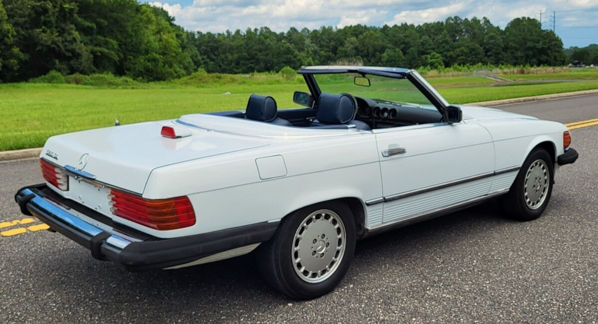 mercedes 560sl r107 roadster convertible 2 tops ship worldwide!