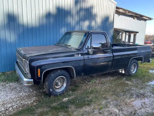 1979 gmc sierra pickup black rwd automatic
