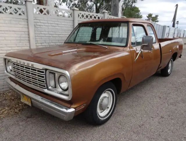 1977 dodge ram d100 club cab 2wd 318 4 spd ramcharger hood rare survivor driver