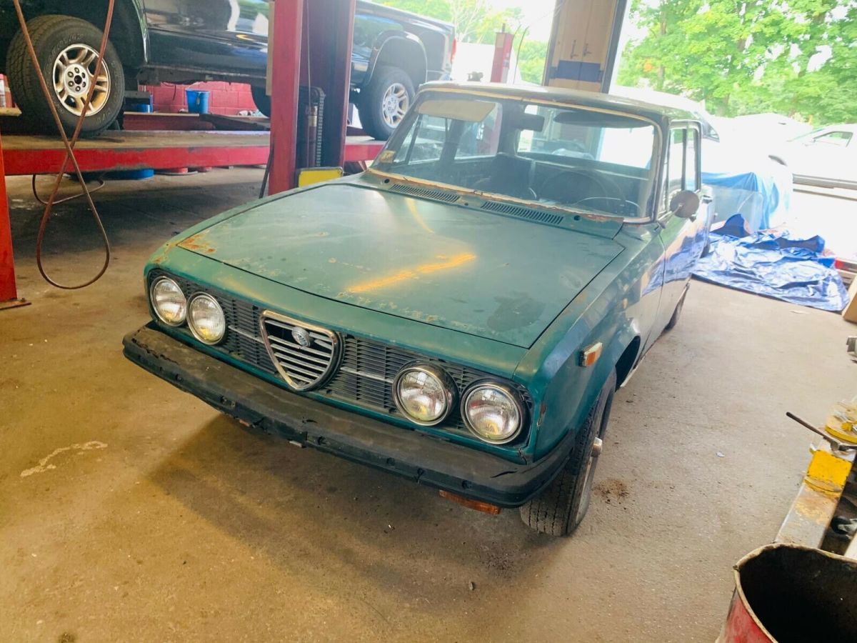 very rare 1972 alfa romeo berlina - us spec fuel injection spica engine